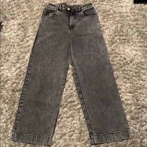 NWOT Urban Outfitters Wide Leg Grey Jeans